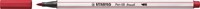 Brushstift STABILO Pen 568/50 donkerrood