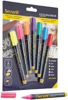 Krijtstift Securit SMA-100 rond ass 1-2mm blister à 7 stuks-2