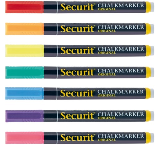 Krijtstift Securit SMA-100 rond ass 1-2mm blister à 7 stuks-3