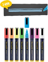 Krijtstift Securit SMA-510 schuin 2-6mm assorti blister à 8 stuks-1
