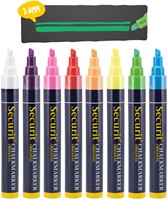 Krijtstift Securit SMA-510 schuin 2-6mm assorti blister à 8 stuks-2