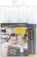 Krijtstift Securit SMA-720 blok wit 7-15mm blister à 4 stuks