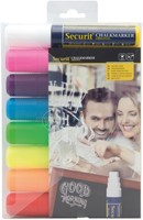 Krijtstift Securit SMA-720 blok ass 7-15mm blister à 8 stuks