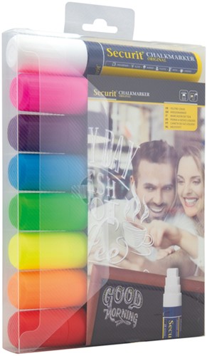 Krijtstift Securit SMA-720 blok ass 7-15mm blister à 8 stuks-2