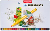 Viltstift Bruynzeel Creatives Superpoints blik à 25 kleuren