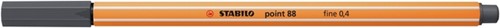 Fineliner STABILO point 88/97 fijn diepkoud grijs-2
