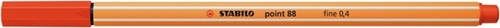Fineliner STABILO point 88/40 fijn rood-2