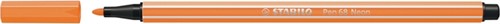Viltstift STABILO Pen 68/054 medium neon oranje