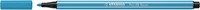 Viltstift STABILO Pen 68/031 medium neon blauw