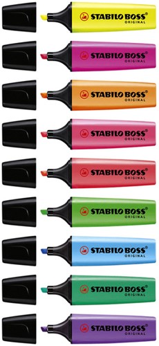 Markeerstift STABILO BOSS Original 70/4 assorti etui à 4 stuks-2