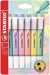 Markeerstift STABILO Swing cool 275/6 pastel assorti etui à 6 stuks