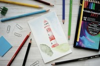 Kleurpotloden STABILO 1624 aquacolor Arty assorti etui à 12 stuks-4
