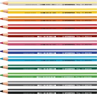 Kleurpotloden STABILO 203 Trio dik assorti kartonnen etui à 12 stuks-2