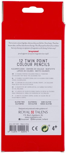 Kleurpotlood Bruynzeel Kids Twin Point set à 12 kleuren-3