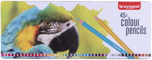 Kleurpotlood Bruynzeel Creatives papegaai blik à 45 kleuren