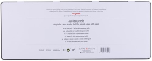 Kleurpotloden Bruynzeel Creatives papegaai assorti blik à 45 stuks-3