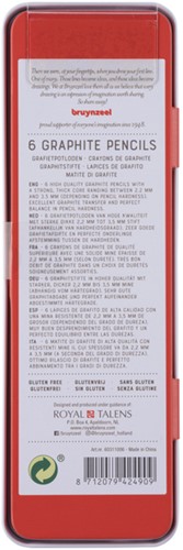 Grafietpotlood Bruynzeel Expression set à 6 hardheden grijs-3