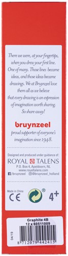 Potlood Bruynzeel 1605 4B-3