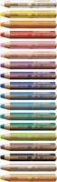 Kleurpotloden STABILO 880 woody 3 in 1 Arty + slijper+penseel ass 18st-2