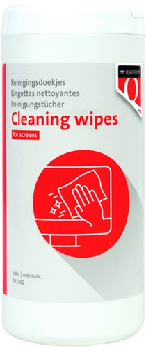 Beeldschermdoekjes Quantore dispenser 100 stuks
