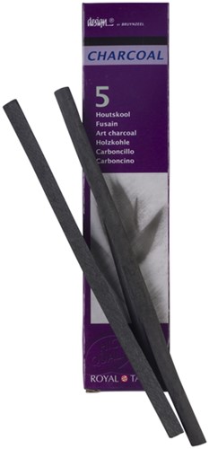 Houtskool Bruynzeel Design set à 5 stuks-2
