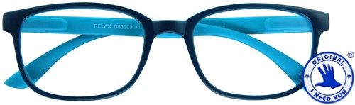 Leesbril I Need You +3.00 dpt Relax blauw-lichtblauw