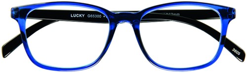Leesbril I Need You +1.00 dpt Lucky blauw-zwart