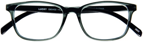 Leesbril I Need You +1.00 dpt Lucky grijs-zwart