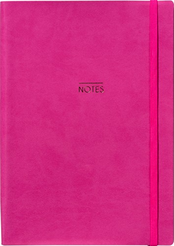 Notitieboek A5 soft cover roze