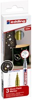 Paintmarker edding 751 op oliebasis 1-2mm metallic assorti 3 stuks