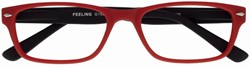 Leesbril I Need You +2.00 dpt Feeling rood-zwart
