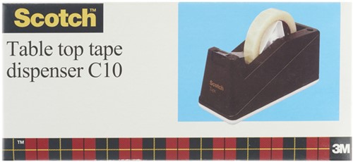 Plakbandhouder Scotch C10  rol tot 66m verzwaard zwart