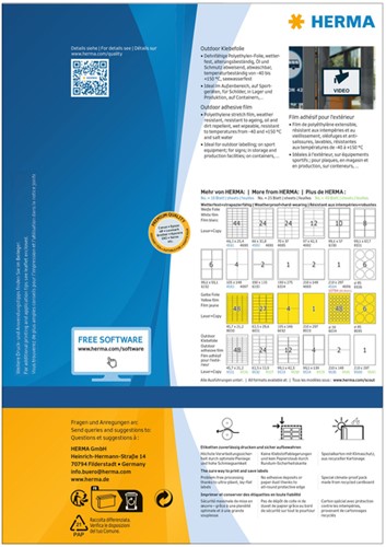 Etiket HERMA 9543 210x297mm weerbestendig wit 40 stuks-3