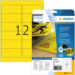 Etiket HERMA 8029 99.1x42.3mm weerbestendig geel 300 stuks