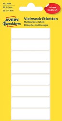 Etiket Avery Zweckform 3086 50x14mm wit 64 etiketten