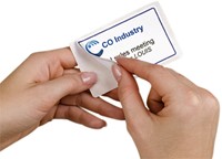 Naambadge etiket Avery L4787-20 80x50mm blauw kader 200 stuks-3