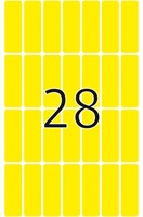 Etiket HERMA 2361 13x40mm geel 896 stuks-1