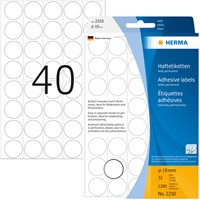 Etiket HERMA 2250 rond 19mm wit 1280stuks-3