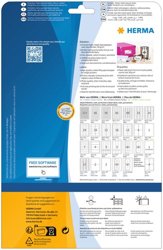 Etiket HERMA 8837 63.5x25.4mm mat wit 825 stuks-2