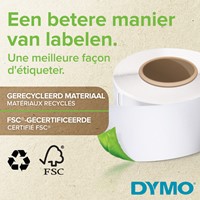 Etiket Dymo LabelWriter adressering 36x89mm 2 rollen á 130 stuks transparant-3