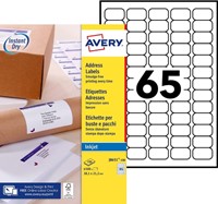 Etiket Avery J8651-100 38.1x21.2mm wit 6500 stuks-2