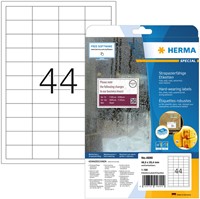 Etiket HERMA 4690 48.3x25.4mm weerbestendig wit 1100 stuks