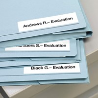 Labeltape Dymo LabelManager D1 polyester 9mm zwart op wit 10 stuks-7