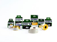 Labeltape Dymo LabelManager D1 polyester 12mm zwart op wit 10 stuks-7