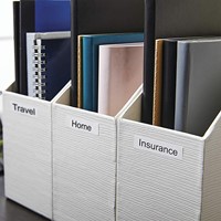 Labeltape Dymo LabelManager D1 polyester 19mm zwart op wit 10 stuks-3