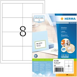 Etiket HERMA 4280 97x67.7mm premium wit 800 stuks