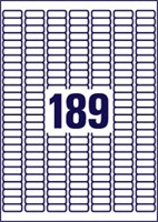 Etiket Avery L6008-20 25.4x10mm zilver 3780 etiketten-3