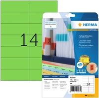 Etiket HERMA 5061 105x42.3mm verwijderbaar groen 280 stuks