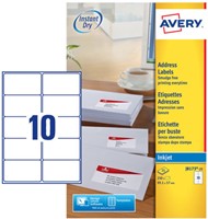 Etiket Avery J8173-25 99.1x57mm wit 250 stuks-3