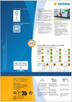 Etiket HERMA 4401 210x297mm A4 geel 100 stuks-3